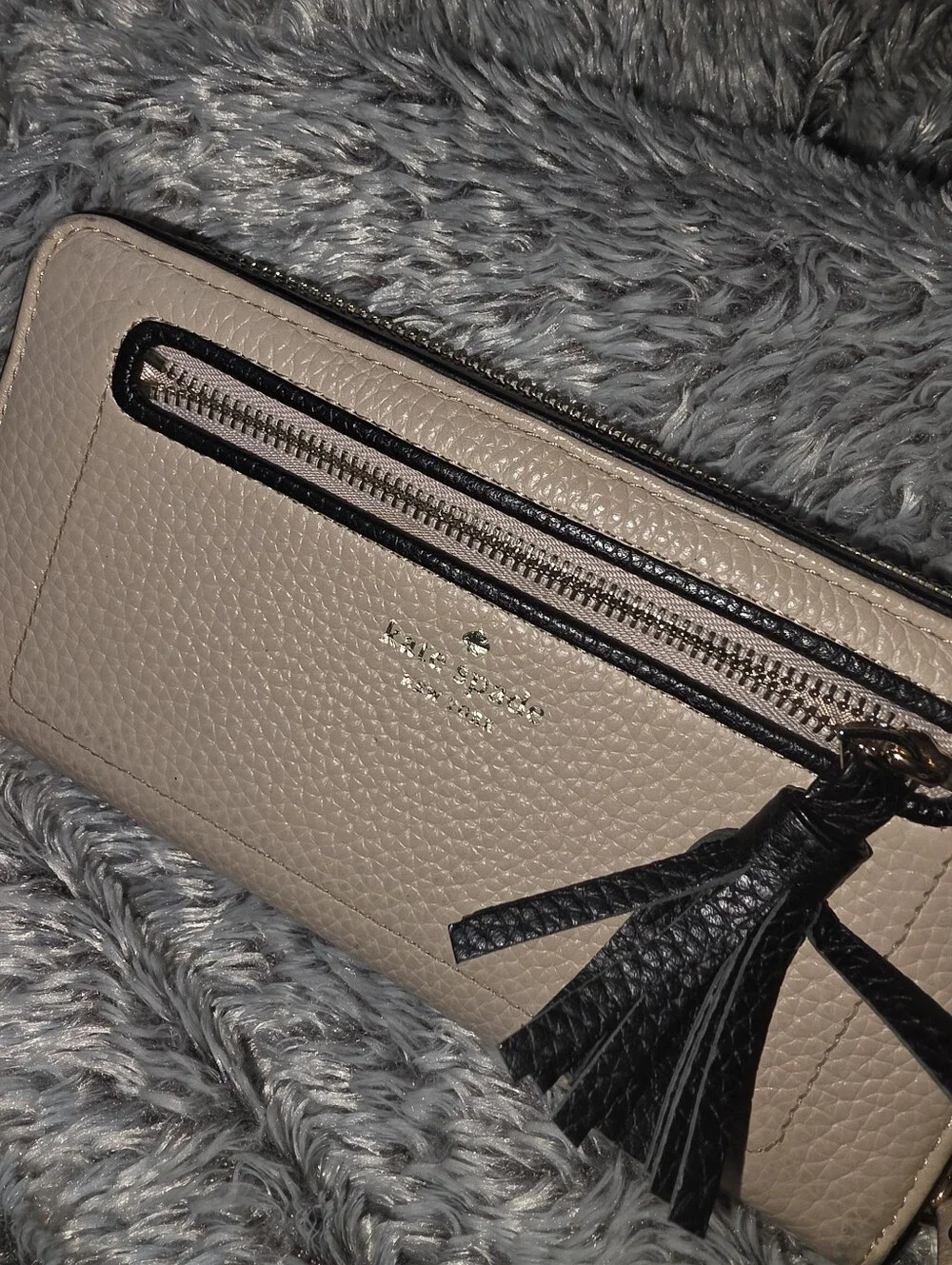 Kate Spade Leather Tassel Zip Wallet